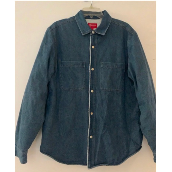 Supreme vintage cuffed jean jacket - Picture 2 of 2